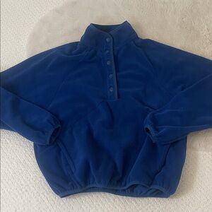 Beyond Yoga Royal Blue Cowl Neck Sweater